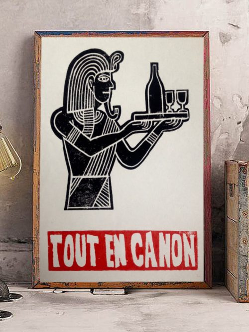 Linogravure 30x40 "Tout en Canon", Gouge de Là