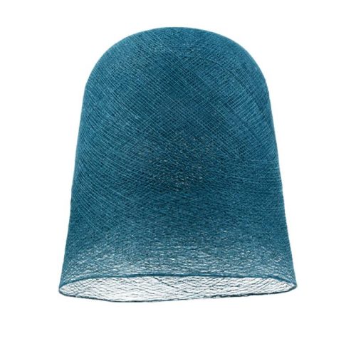 Abat-jour Jupe Bleu Paon, La Case de Cousin Paul