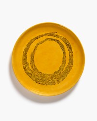 Plat de service Jaune Points Noirs Feast, Ottolenghi pour Serax